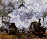 The Gare Saint-Lazare Arrival of a Train